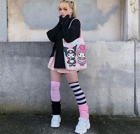 Sanrio Goth Kawaii Fashion Outfits Aesthetic Clothes Fashion