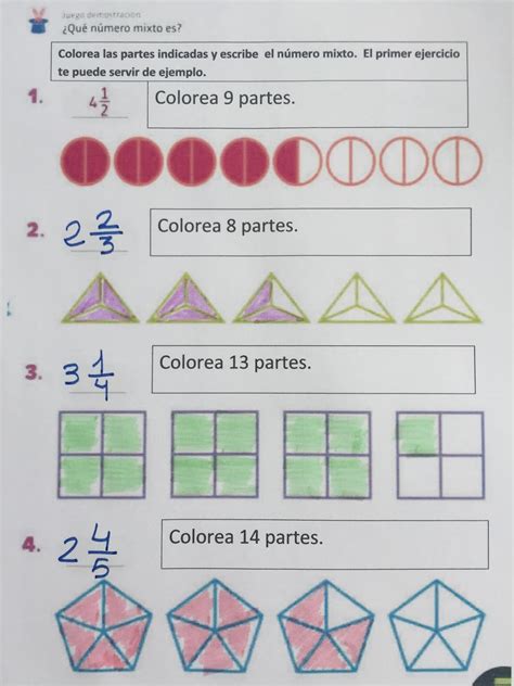 Terceros En Casa Conocemos Los NÚmeros Mixtos