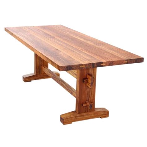 Indonesia teak furniture exporter company for indonesia teak wood outdoor garden, patio & lawn furniture manufactured in central java. Indoor / Outdoor Dining Table in Solid Teak at 1stdibs