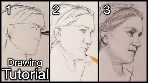 Portrait Drawing Lesson A Step By Step Tutorial Portrait Drawing