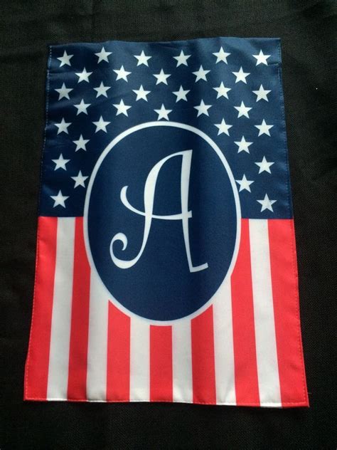 New Monogrammed Holiday Small Garden Flag A 4th Of July American