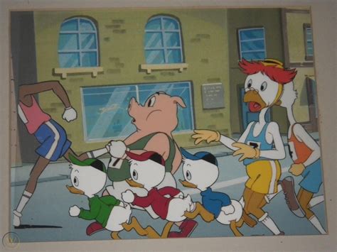 Disney Ducktales Hueydewey Louie And Gyro Gearloose Animation Cel
