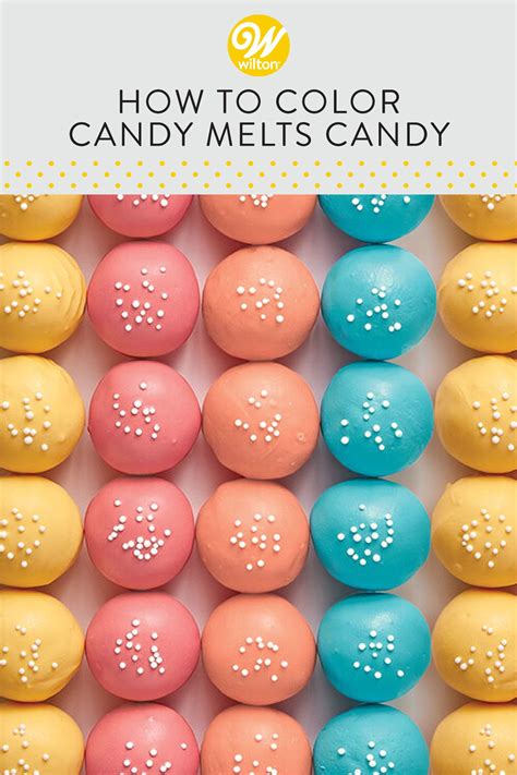 How To Color Candy Melts Candy Wilton Candy Melts Chocolate Candy