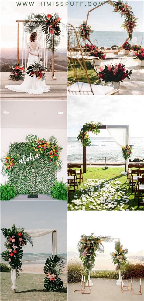 18 Tropical Wedding Arches And Altars Hi Miss Puff Page 2 Wedding