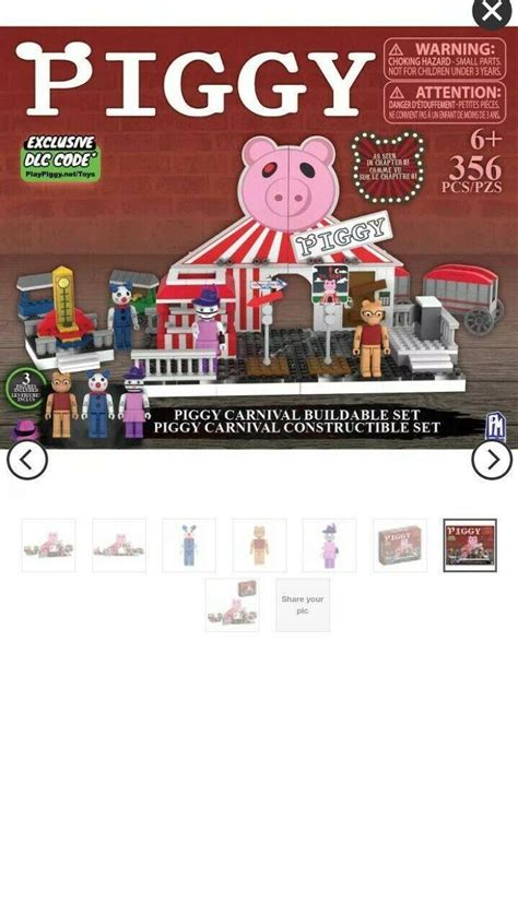 Official Roblox Piggy Carnival Deluxe Buildable Set 356 Pieces
