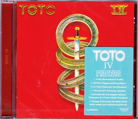 Toto Toto Iv 2015 Cd Discogs