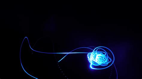 Online Crop Blue Abstract Light Illustration Lights Glowing