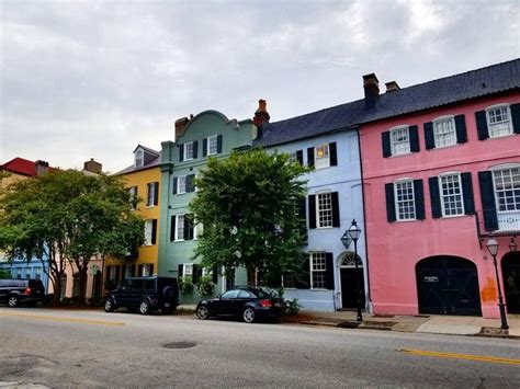 Townhouse plans, row house plans, 4 bedroom duplex house plans. Rainbow Row. Charleston, SC | Rainbow row, House styles ...