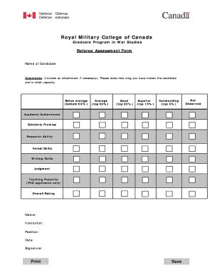 Referee Assessment Form Fill And Sign Printable Template Online