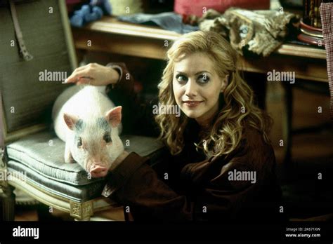 Brittany Murphy With Pig Hi Res Stock Photography And Images Alamy