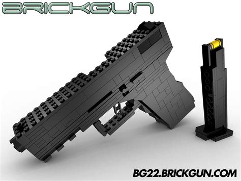 The Brickgun Lego® Bg22 With Magazine Our Handgun Model That Includes
