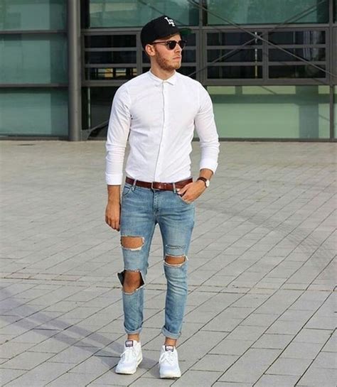 41 best blue jeans with white shirt outfits for men 2022