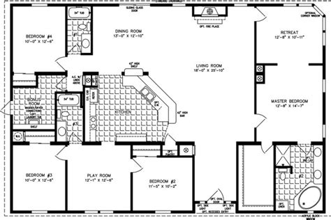 Image Result For 2000 2500 Sq Ft 3 4 Bedroom Floorplans Modular Home