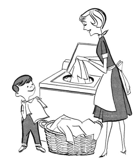 Mother Doing Household Chores Clipart Wikiclipart