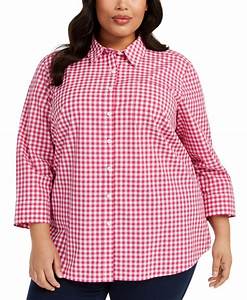  Scott Plus Size Cotton Gingham Shirt Created For Macy 39 S