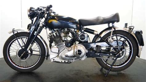 Vintage 1951 500cc Vincent Comet Motorcycle Start Up