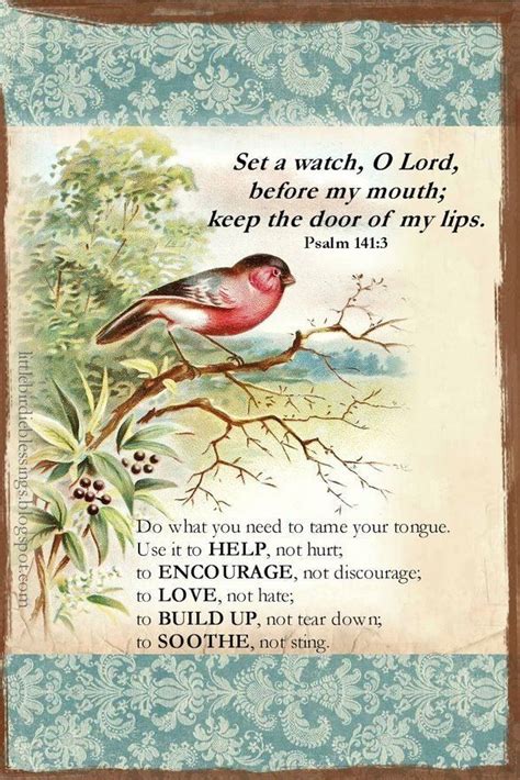 Set A Watch O Lord Before My Mouth Keep The Door Of My Lips Psalm