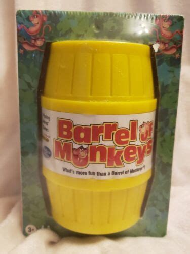 Barrel Of Monkeys By Milton Bradley Yellow Barrel Brand New Sealed