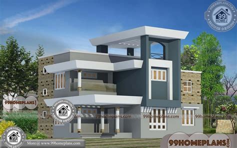 46 Indian House Design Front View Double Floor Png