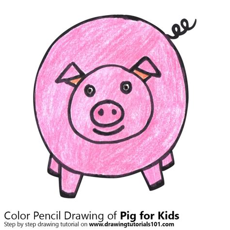 Learn How To Draw A Pig For Kids Easy Animals For Kids