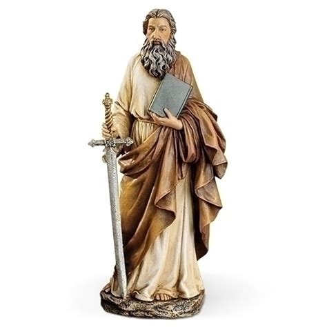 Saint Paul Statue Book Of Epistles And Sword Of Martyrdom 10 12 Resin 62993 Fc