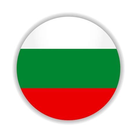 Premium Vector Round Flag Of Bulgaria Vector Illustration