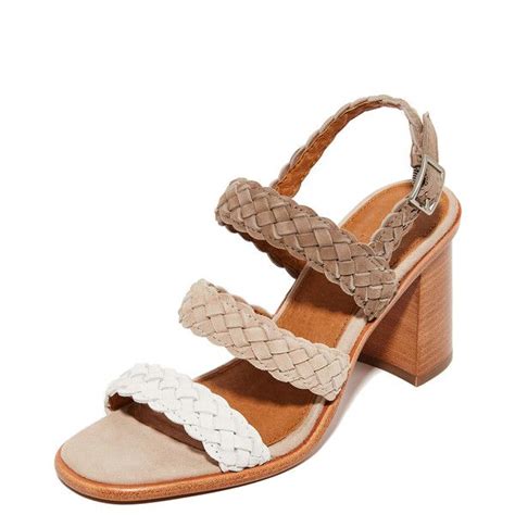 Frye Amy Braid Sandals 3995 Twd Liked On Polyvore Featuring Shoes