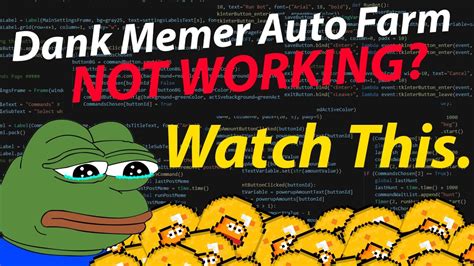 Dank Memer Auto Farm Fixes! 