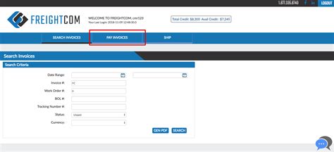 Revolving accounts typically include credit cards. How do I pay my invoices using my credit card? - Freightcom Knowledge Base