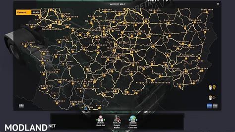 Euro Truck Simulator 2 Mod Map Euro Truck Simulator 2