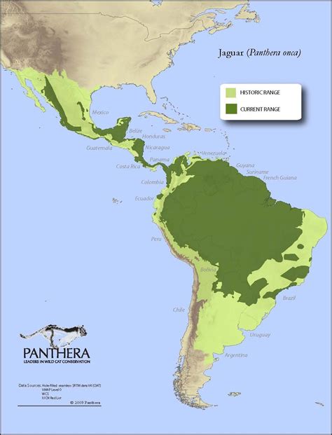 Jaguar Habitat Map