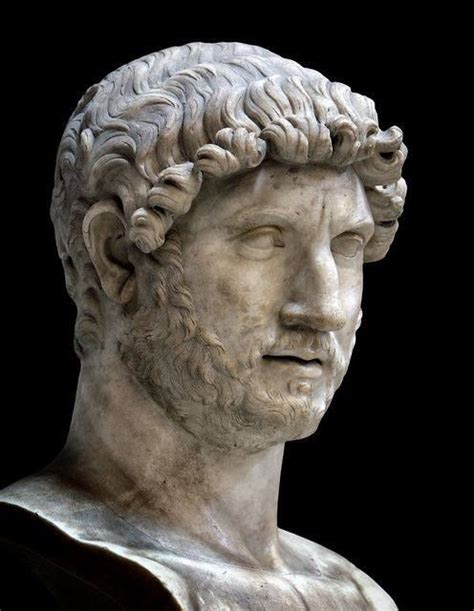 Figure Roman Marble Bust Of The Emperor Hadrian Roman Art Roman