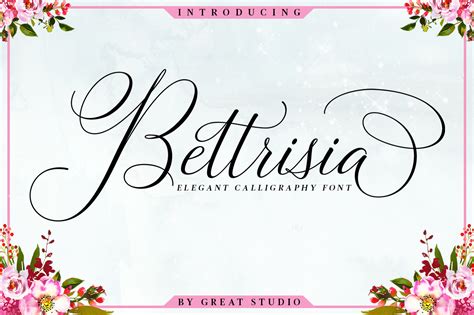 Bettrisia Script Elegant Font Design Cuts