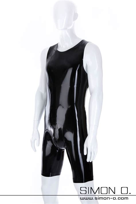 Latex Surfsuit With Round Neckline And Zip In Crotch Simon O