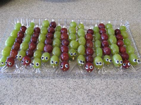 Caterpillar Grapes For Kids Bug Party Preston Birthday