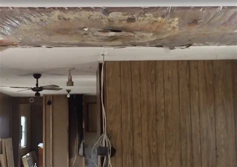 Mobile Home Living How To Replace Your Ceiling With Drywall