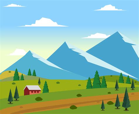 Mountains Area Vector Vector Art And Graphics