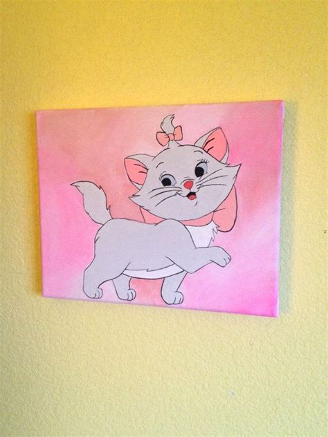 Marie 8x10 Acrylic On Canvas Aristocats By