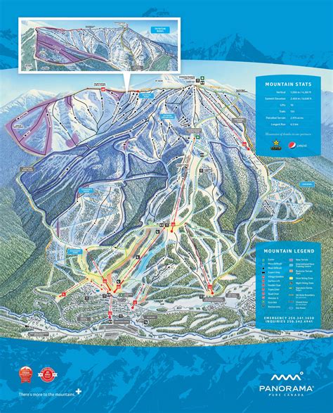 Panorama Mountain Resort Piste Map Trail Map