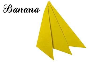 Diy Origami Paper Banana Easy Paper Craft Origami Paper Craft Idea