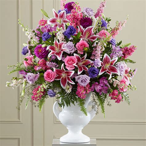 Wow the person you are sending a gift to, by pairing a flower arrangement with a gift basket. The FTD Peaceful Tribute Arrangement in Lafayette Hill, PA ...