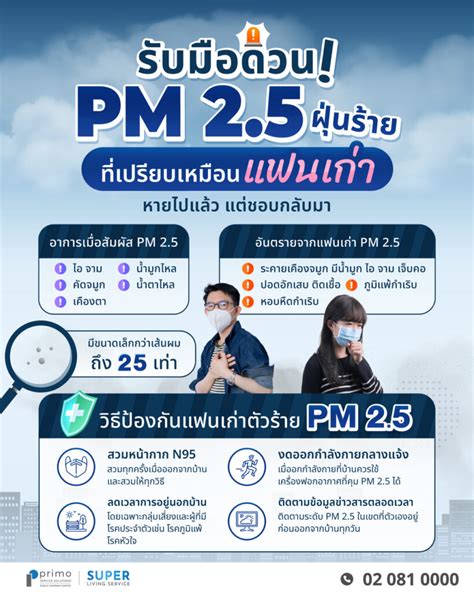 วิธีป้องกัน ฝุ่น pm 2 5 อาการ และผลกระทบ อัปเดต 2567