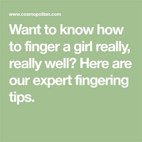 How To Finger Someone Really Well With Images Healthy Relationship Tips Healthy