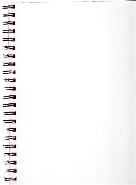 Pre Cut Blank Spiral Notebook Page By Bnspyrd On Deviantart