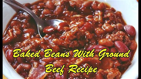 About four bean baked beans with ground beef by rose. Recipe For Bush Baked Beans With Ground Beef / Baked Beans ...
