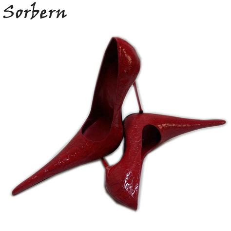Buy Sorbern Super Long Pointed Toe Women Pumps Slip On