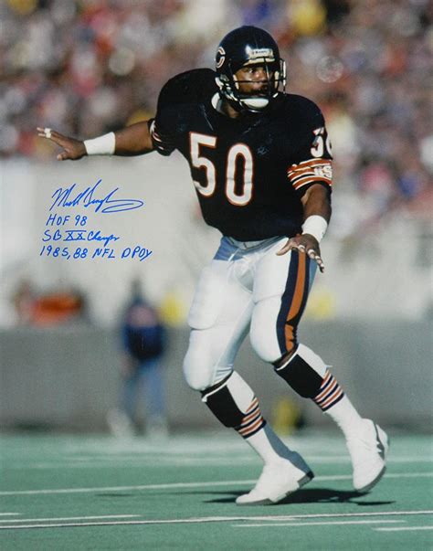 Mike Singletary Signed Picture 16x20 W 3 Inscriptions Autographed