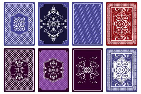 Playing Card Back Designs Decorative Illustrations Creative Market