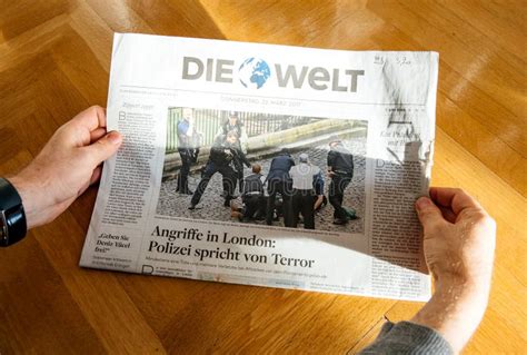 The Die Welt German Newspaper Editorial Image Image Of Office Detail 153546575