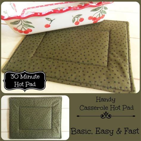 free sewing pattern 30 minute hot pad casserole mat i sew free